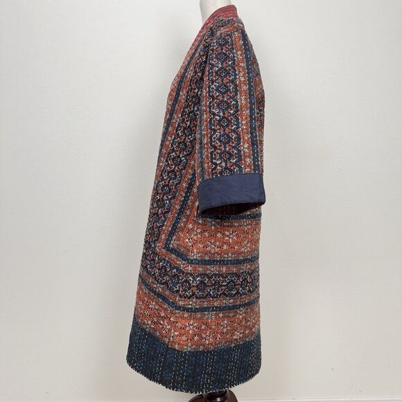 Indigowares Jacket Womens Medium Brown Artsy‎ Hippie Boho Indie Open Layering - Picture 7 of 16